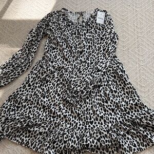 Crewcuts Black and White Leopard Print Top